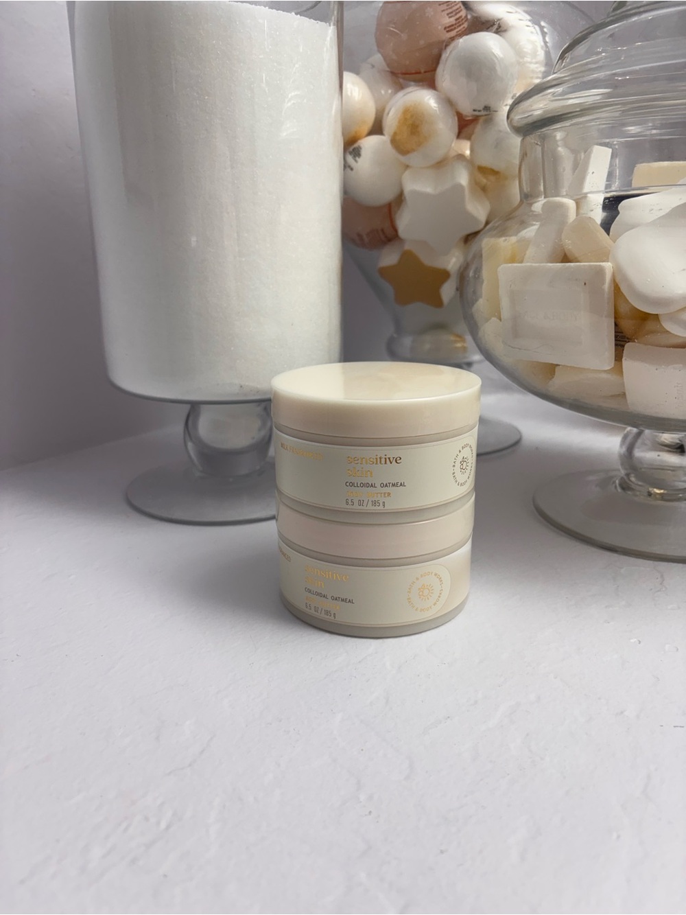 2 Bath & Body Works Sensitive Skin Body Butter - Cream White New Retired